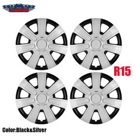 Chb-5076-dp-15 I1motor 4pcs 15 Inch Universal Wheel Rim Cover Hubcaps Snap On Car Truck Suv To R15 Tire Us
