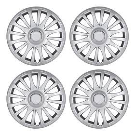 Wj-5081-b-15 I1motor Set Of 4 Hub Caps Wheel Trim Covers 15 Inch Fit R15 Tire Steel Wheels Silver