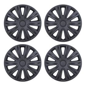 Wj-5083-bp-16 I1motor 4 Pack 16 Inch Abs Wheel Covers Snap On Hub Caps Black For Car Suv Truck R16 Tire