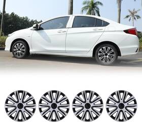 Wj-5083-dp-15 I1motor 4 Pack 15 Inch Abs Wheel Covers Hub Caps Silver And Black For Car Suv Truck R15 Tire