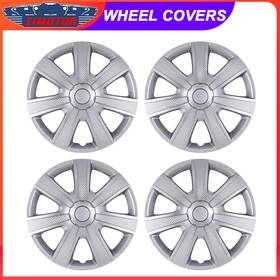 Wj-5085-a-14 I1motor Silver Set Of 4 14 Inch Wheel Rim Covers Snap On Full Hub Caps Fit R14 Tire