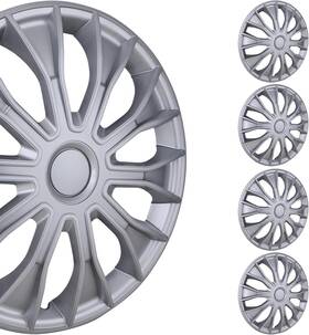 Wj-5086-b-15 I1motor 15 Inch Silver Wheel Covers Hup Caps For R15 Car Suv Pickup Steel Rim