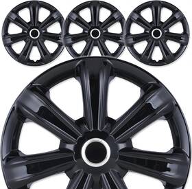Wj-5088-bl-14 I1motor 4pcs 14 Inch Black Abs Wheel Covers Snap On Hub Caps For Car Suv Truck R14 Tire