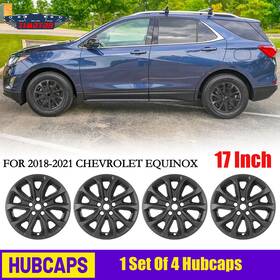 Wj-5178-bp-17 I1motor 4pcs Matte Black 17 Inch Hubcaps Wheel Covers For 2018-2021 Chevy Equinox Snap On