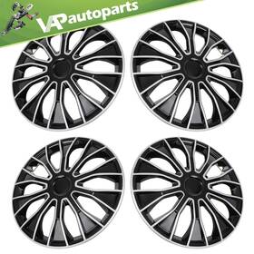 Ig17554101il Ignition Coil Set Of 4 15 Inch Wheel Covers Full Hub Caps For R15 Tires Rim Snap On Black And Silver