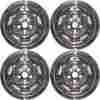 560-9046 Imp 49 Aftermarket 2003-2004 Jeep Wrangler 15 Chrome Wheel Covers Skins Set Fits Steel Wheels
