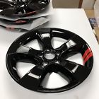 Imp352gblkr Cic Charger Gloss Black Red Line Wheel Skins Covers Fits