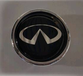 Uk2311c Infiniti Infinity Center Cap 1 Black And Chrome Used Fits Alloy Wheels P#uk2311c
