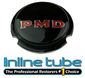 Inl11592 Inline Tube 1967-70 Pontiac Gto Black Pmd Rally Ii Lucite Center Of Wheel Cap 1 Pc Oem Nos