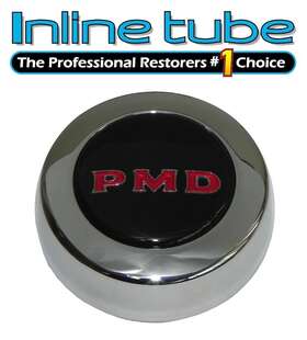 Inl12864 Inline Tube 1967-70 All Pontiac Black Pmd Rally Wheel Ii Center Of Cap 1 Pc Oem Nosr