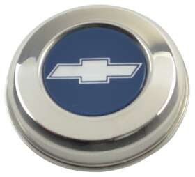 Inl13714 Inline Tube 1971-72 Chevelle Elcamino Camaro Ss Ls 6 5 Wheel Rim Center Cap Blue Insert