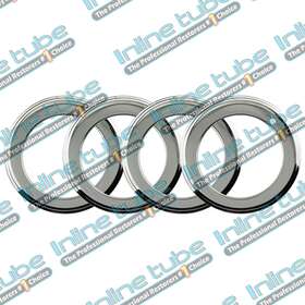Inl15278 Inline Tube 64-81 Gm Chrome 14x6/7x2 Deep Wheel Rim Trim Beauty Rings Set Of 4 Gto Firebird