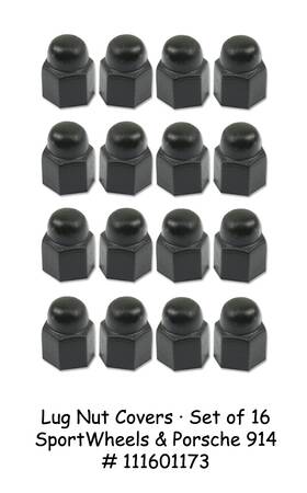 111601173y16 Isp Type 1 Vw 1972-1979 Beetle And Super Sport Wheel Lug Caps