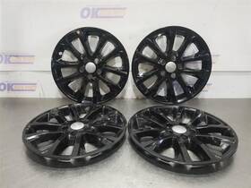 570.am8622 Jeep 22 2022 Cherokee Wheel Cover Hub Cap Set Black