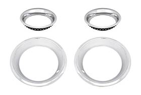 555-681298 Jegs Perfomance Products Automotive Stainless Steel Rally Trim Ring Set For 1968-1982 Chevrolet Corvette With 15 Inch
