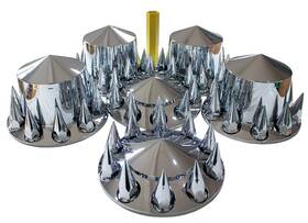 Jr-6cabs-pointed Jiaru Hubcaps Abs Plastic Chromed 33mm Thread On Pointed Semi Truck Front Rear Jr-6cabs-pointed Jiaru Hubcaps Abs Plastic Chromed 33mm Thread On Pointed Semi Truck Front Rear