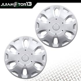 J-02etn1276asl2 Jijiamotor13 2pcs 15 Inch Wheel Covers Full Rim Hub Cap Fit For 2010-13 Ford Transit Connect Van