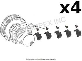 8161000116 Jp Group Dansk Volkswagen 1950-1974 Wheel Cover Clip Set 4 Sets Warranty