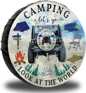 23.5-27.5in Jusen 736250214057 Go Camping Gradient 14 Fits For Tire Diameter 60-69cm/23.5-27.5in Black