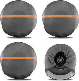 Jsp080 Justech 4 Pack Tire Covers Heavy Duty Vinyl Waterproof Coating Wheel