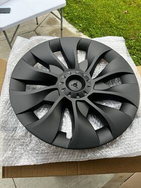 Ka4-m3-mb Kavanic Fits Tesla Model 3 Wheel Cover Hubcap 18 Inch Matte Black Set Of 4