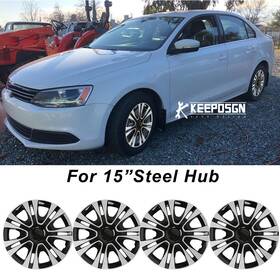 Keepdsgn 745844823902 For Volkswagen Golf 2010-2014 Abs 15 Inch Hubcaps Rim Wheel Cover Steel Tires