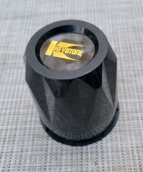 210779 Keystone Black Center Cap 1 1970s 1980s #210779 For 3.25 Inch Hole