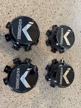 Cap0080gb Kg1 Forged 8 Lug Gloss Black Deep 80mm Center Cap Set Of 4
