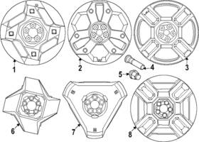 52970-do350 Kia Genuine Wheel Cover