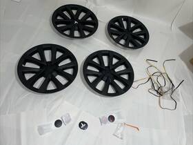Wc-tsl317-18-v1-gm Klutchtech Fits 17-23 Tesla Model 3 18 Inch Gunmetal V1 Style Wheel Covers Rim Cap Abs 4pcs