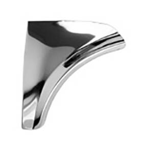 6566s Kns 1965-66 Chevy Impala Rear Fender Skirt Trim Stainless Steel Scuff Pads Pair New