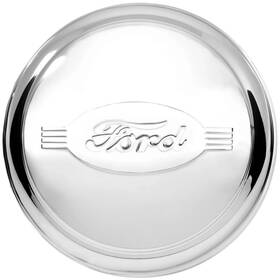 Ka8027 Kns Single Licensed 7.5 Inch Stainless Steel Hubcap With Ford Script For Aftermarket Rims