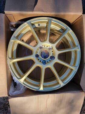 R17s508457 Konig Runlite 17 Inch Gold Wheel 1 Brand New P#r17s508457 Fits Focus Jaguar &more