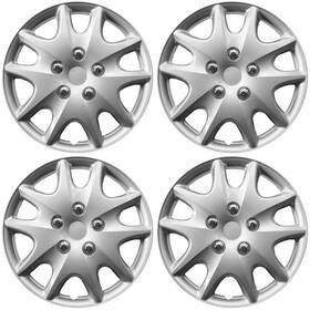 Hc-1009-14s Kt Universal Abs Set Of 4 Wheel Hub Cap Covers 1009 Silver 14 Inch