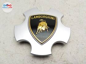 400601147 Lamborghini 2004-14 Gallardo Center Hub Cap 5 Spoke Wheel Rim Trim Silver Lp550