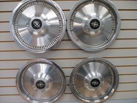 570-738 Lincoln 1975 - 1981 Continental Wheel Cover Hubcaps Oem Set 738