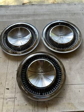 C4va-1130-b Lincoln 3 Nice 1964 1965 Continental 15 Inch Oem Wheel Cover Hubcaps Stainless