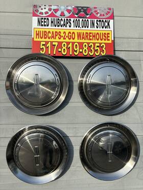 Fovy1130b Lincoln/ford 1990 Towncar Nos 4 Hubcaps 15 Inch Original Beautiful Usedrare P/n