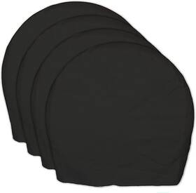 Msj-123 Ltmwfh Rv Trailer Wheel Tire Covers Set Of 4 Diameter 33-35in Black