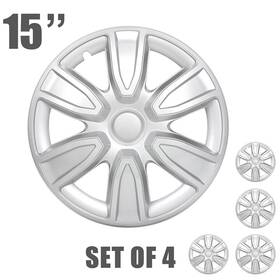 12533704 Luxfinepart Set Of 4 15 Inch Front Rear Wheel Hub Caps For Toyota Camry Corolla 2009-2018