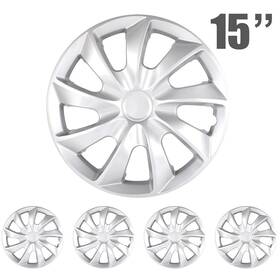 12533705 Luxfinepart 4pcs 15 Inch Front Rear Wheel Covers For R15 Tire Snap On Full Hub Caps