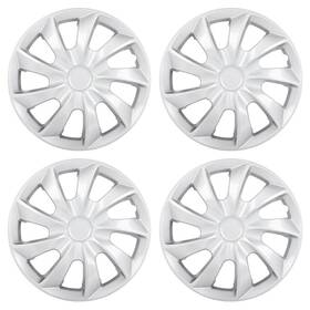 12533724 Luxfinepart 17 Inch Set Of 4 Silver Wheel Covers Snap On Full Hub Caps Fit For R17 Tire And Rim