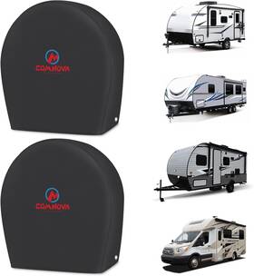 Btz007 M Comnova Outdoors Rv Tire Xl - Fit Diameter 33 Inch -35 Black 2 Packs