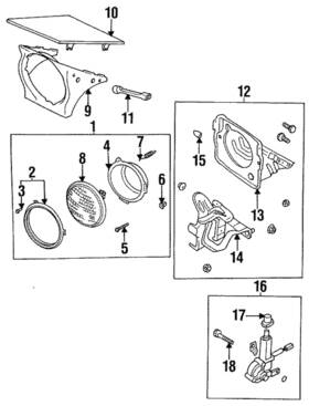B481-51-0e3 Mazda Genuine Retainer Ring Screw