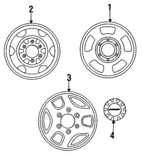 Ue59-37-190a Mazda Genuine Hub Cap