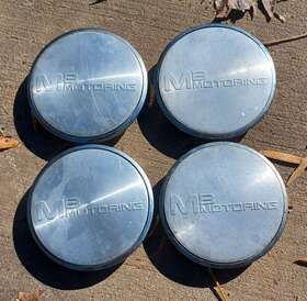 Bc-424 Mb Motoring Custom Wheel Center Cap Set Of 4 Machined Aluminum Part #