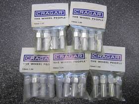 44-1717 Mcgard Nos Cragar 12mm X 1.50 Sst Extended Mag Lug Nuts And Washers - 5 Pkgs Of 4