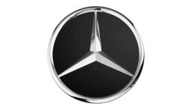 000-400-27-00-9283 Mercedes-benz Genuine Hub Cap - Raised Star Black