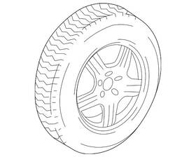 000-400-38-00-9715 Mercedes-benz Genuine Wheel Hub Cover