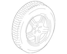 000-400-42-00-7756 Mercedes-benz Genuine Hub Cap
